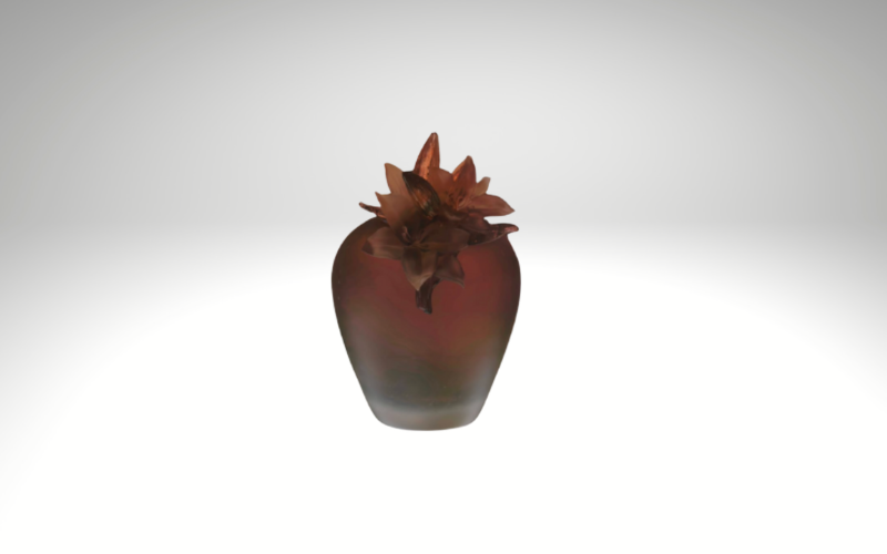 Coral Rose Bouquet Mini Vase